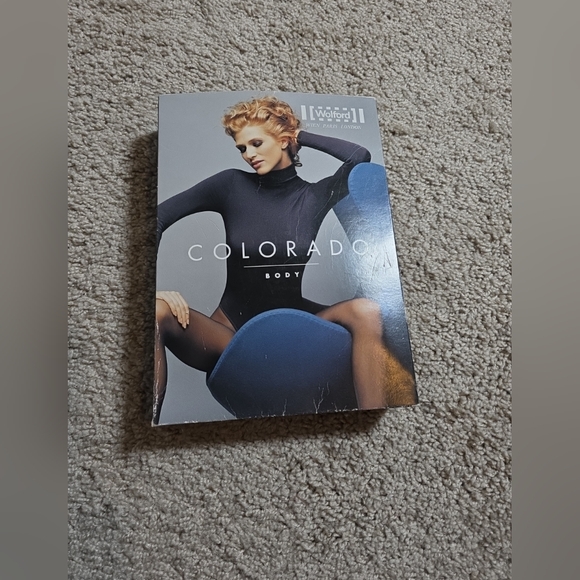 WOLFORD L49318 Colorado String-Body Turtleneck Black Bodysuit Size M - Picture 3 of 8